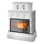 Kachlová kamna ABX Karelie exklusive, kachlový sokl, Perle